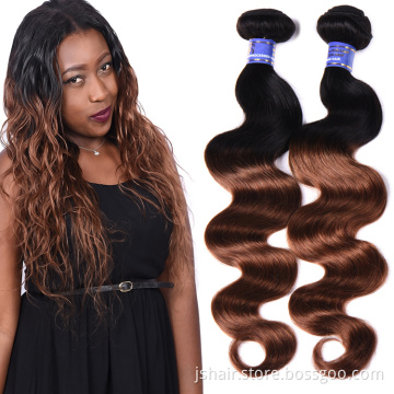 best selling 1b#30 colour colored brazilian wet and wavy hair weave colours